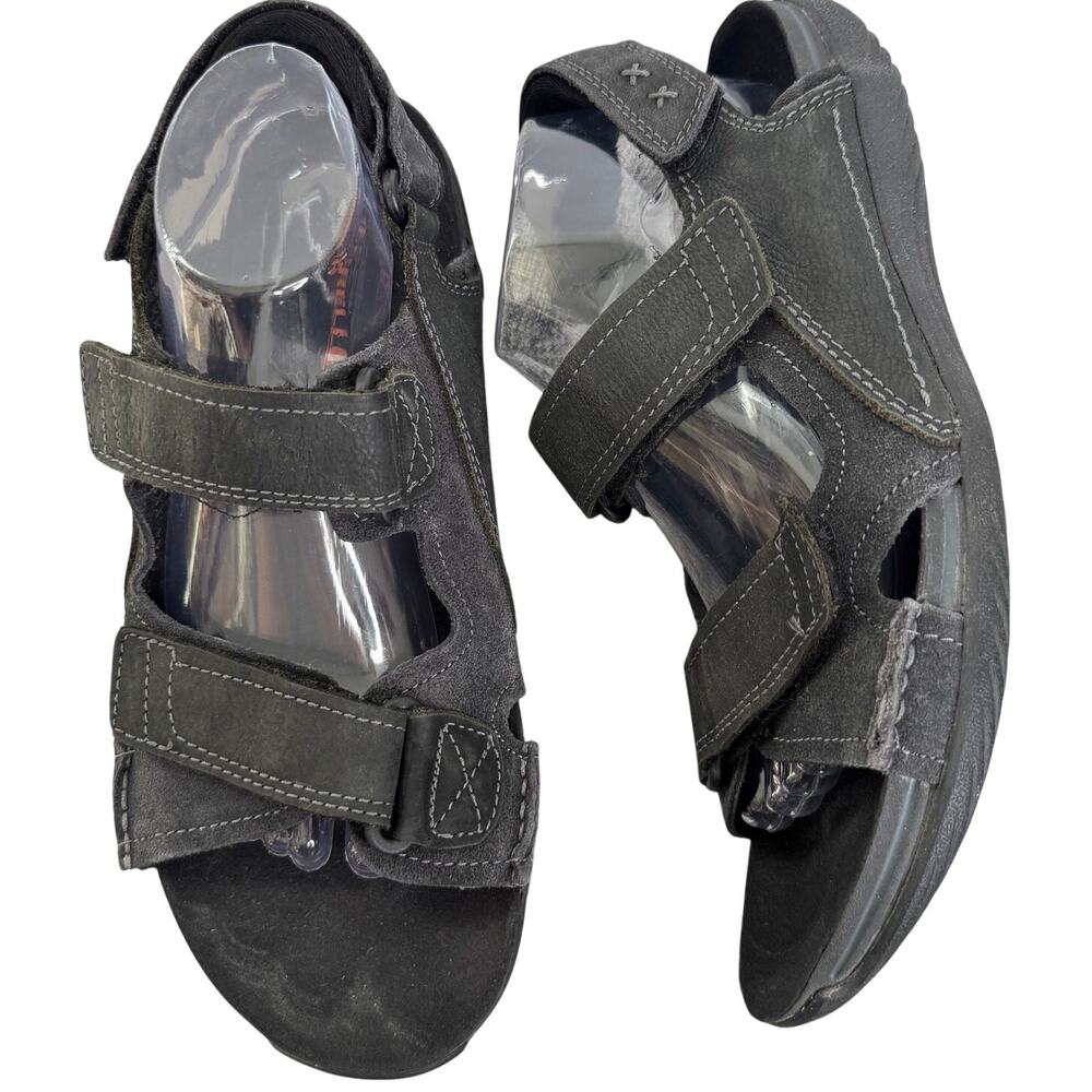 Merrell Black Leather Performance Sport Hiking Sandals Men’s Size 10